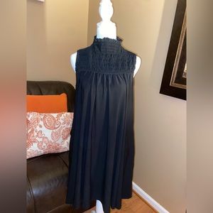 MSK Ruched Bodice Mini Dress/Tunic Black M